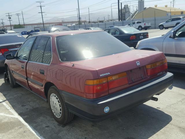 JHMCB7643LC072273 - 1990 HONDA ACCORD DX RED photo 3