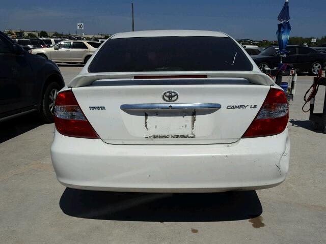 4T1BE32K83U128828 - 2003 TOYOTA CAMRY LE/X WHITE photo 9