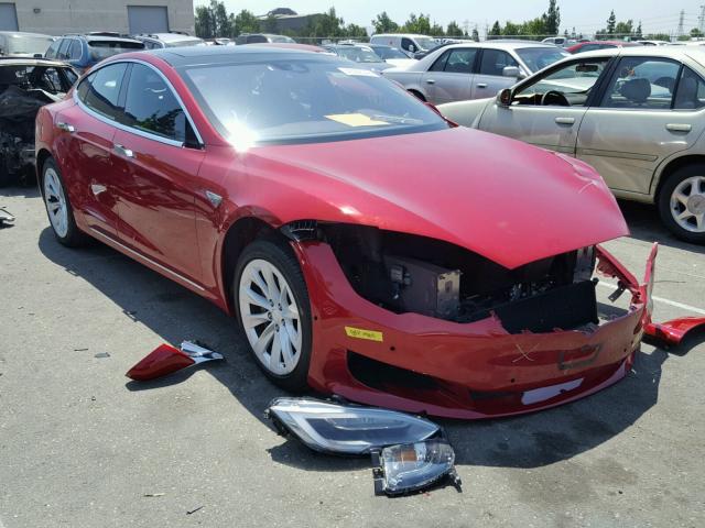 5YJSA1E13GF157062 - 2016 TESLA MODEL S RED photo 1