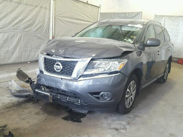 5N1AR2MN3DC651683 - 2013 NISSAN PATHFINDER GRAY photo 2