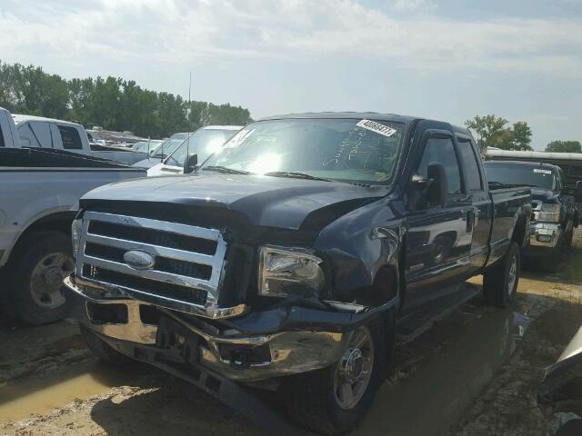 1FTWW31P25ED01241 - 2005 FORD F350 BLUE photo 2