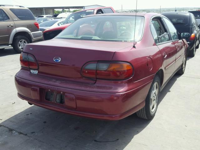 1G1ND52F64M604930 - 2004 CHEVROLET CLASSIC BURGUNDY photo 4