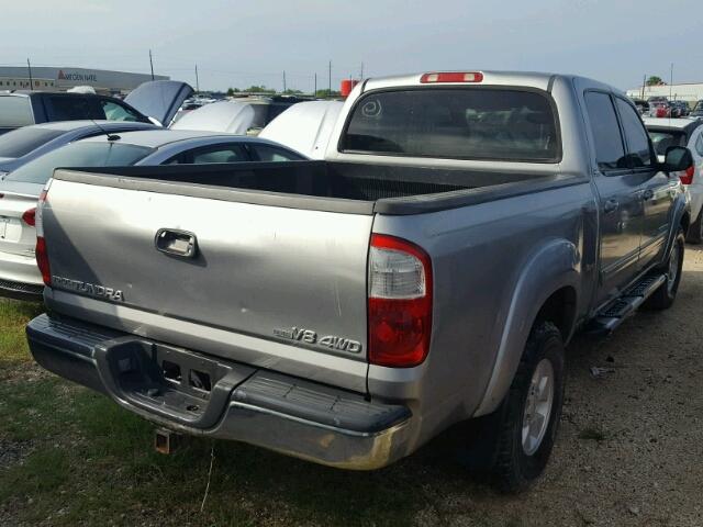 5TBDT44144S438549 - 2004 TOYOTA TUNDRA DOU SILVER photo 4