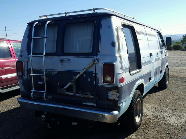 2B7HB23R4CK183392 - 1982 DODGE RAM VAN B2 TWO TONE photo 4