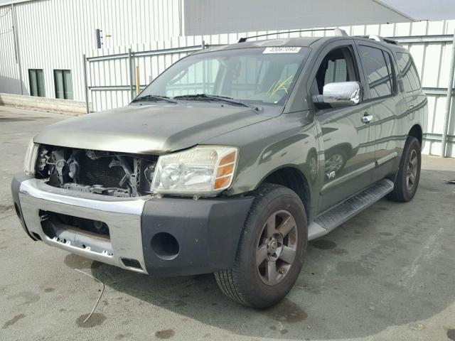 5N1AA08A05N718443 - 2005 NISSAN ARMADA SE GREEN photo 2