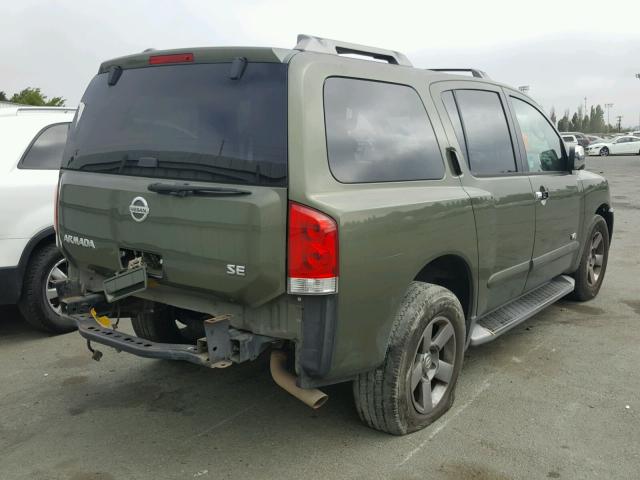 5N1AA08A05N718443 - 2005 NISSAN ARMADA SE GREEN photo 4