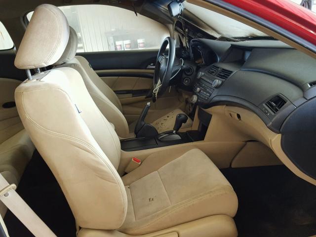 1HGCS12358A026928 - 2008 HONDA ACCORD LX- RED photo 5