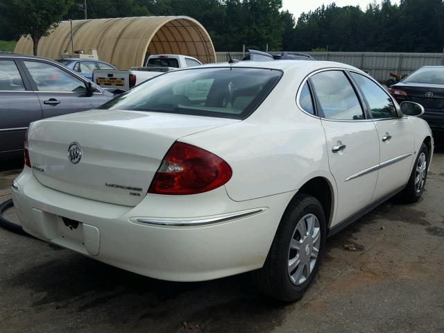 2G4WC582481143758 - 2008 BUICK LACROSSE C WHITE photo 4