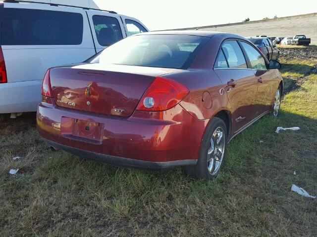 1G2ZH57N184231450 - 2008 PONTIAC G6 BURGUNDY photo 4