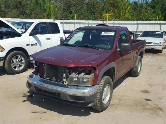 1GCDT149078195276 - 2007 CHEVROLET COLORADO RED photo 2