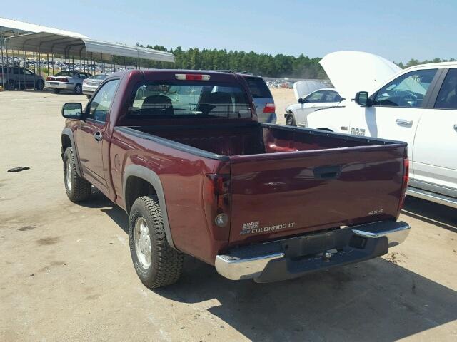 1GCDT149078195276 - 2007 CHEVROLET COLORADO RED photo 3