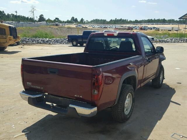 1GCDT149078195276 - 2007 CHEVROLET COLORADO RED photo 4