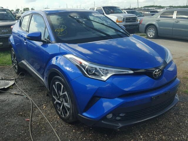 NMTKHMBX4JR010255 - 2018 TOYOTA C-HR BLUE photo 1