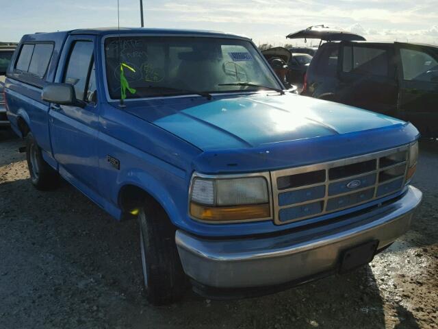 1FTDF15Y5SLB65306 - 1995 FORD F150 BLUE photo 1