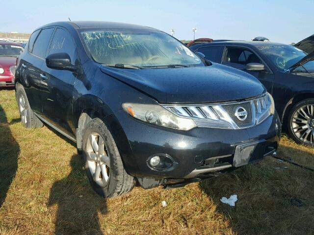 JN8AZ18U89W029932 - 2009 NISSAN MURANO BLACK photo 1