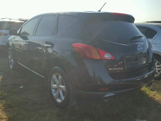 JN8AZ18U89W029932 - 2009 NISSAN MURANO BLACK photo 3