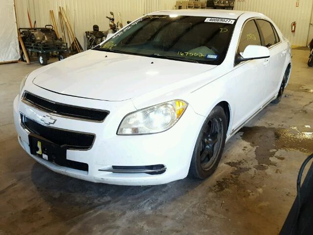 1G1ZH57B29F167502 - 2009 CHEVROLET MALIBU 1LT WHITE photo 2