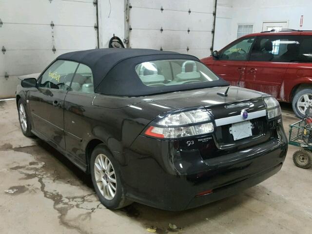 YS3FB79Y086001172 - 2008 SAAB 9-3 2.0T BLACK photo 3