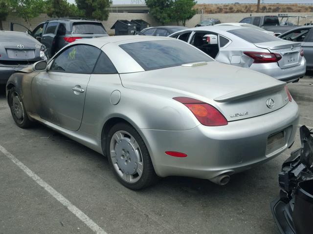 JTHFN48Y520002843 - 2002 LEXUS SC 430 SILVER photo 3