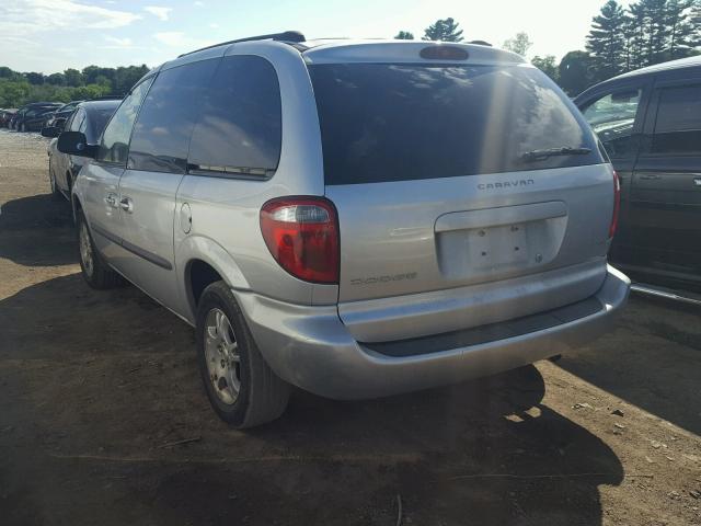 1D8GP45RX4B579034 - 2004 DODGE CARAVAN SX SILVER photo 3