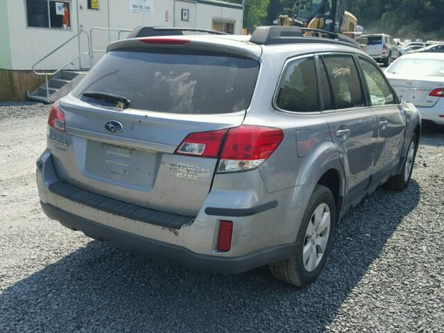 4S4BRBCC2B3427242 - 2011 SUBARU OUTBACK 2. GRAY photo 4