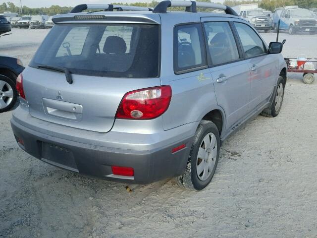 JA4LX31F06U010813 - 2006 MITSUBISHI OUTLANDER SILVER photo 4