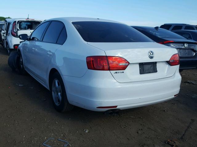 3VW1K7AJ8CM307123 - 2012 VOLKSWAGEN JETTA BASE 白色 照片 3
