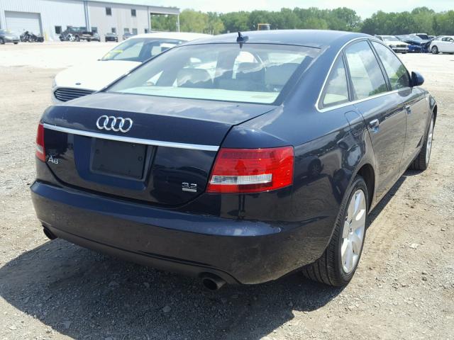 WAUDH74F67N084482 - 2007 AUDI A6 3.2 QUA BLUE photo 4