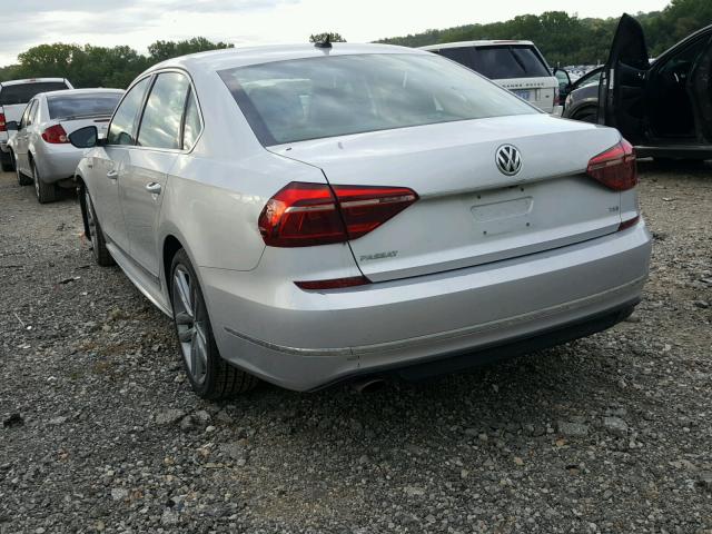 1VWDT7A34HC050773 - 2017 VOLKSWAGEN PASSAT R-L SILVER photo 3