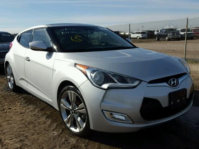 KMHTC6ADXGU270473 - 2016 HYUNDAI VELOSTER B SILVER photo 1