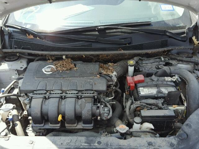 3N1AB7AP2FL638705 - 2015 NISSAN SENTRA SILVER photo 7