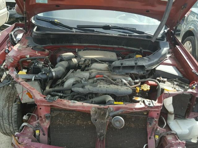 JF2SH63659H772482 - 2009 SUBARU FORESTER 2 MAROON photo 7
