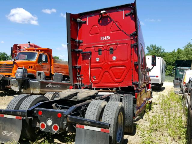 3AKJGLD59FSFK5038 - 2015 FREIGHTLINER CASCADIA 1 RED photo 4