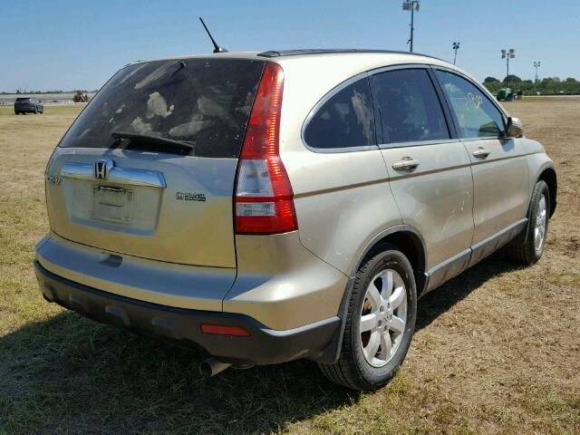 5J6RE48717L801749 - 2007 HONDA CR-V EXL GOLD photo 4