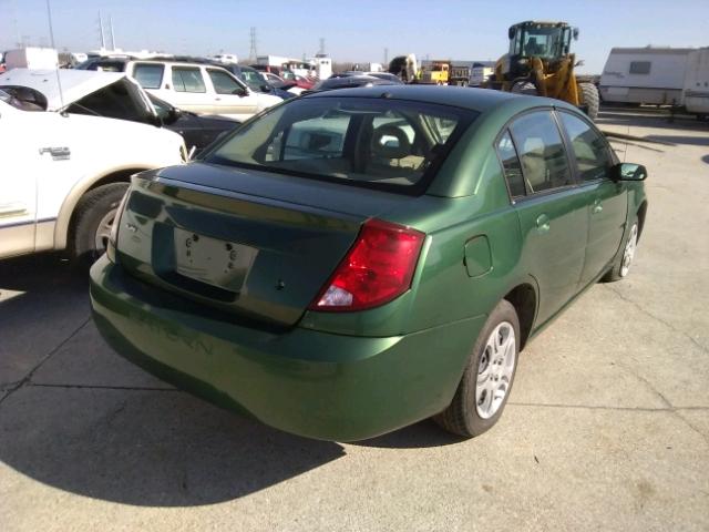 1G8AJ52FX4Z166571 - 2004 SATURN ION LEVEL GREEN photo 4