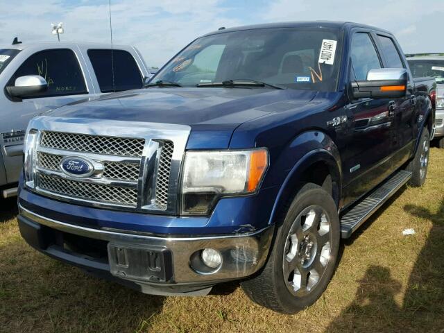 1FTFW1CT8CFB93181 - 2012 FORD F150 SUPER BLUE photo 2