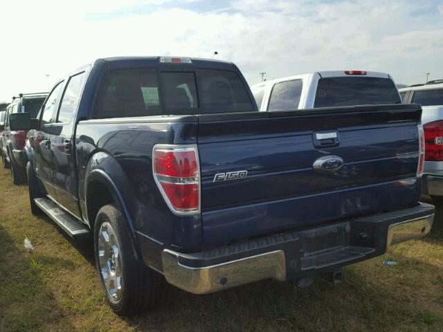 1FTFW1CT8CFB93181 - 2012 FORD F150 SUPER BLUE photo 3