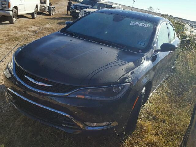 1C3CCCCG5FN661571 - 2015 CHRYSLER 200 BLACK photo 2