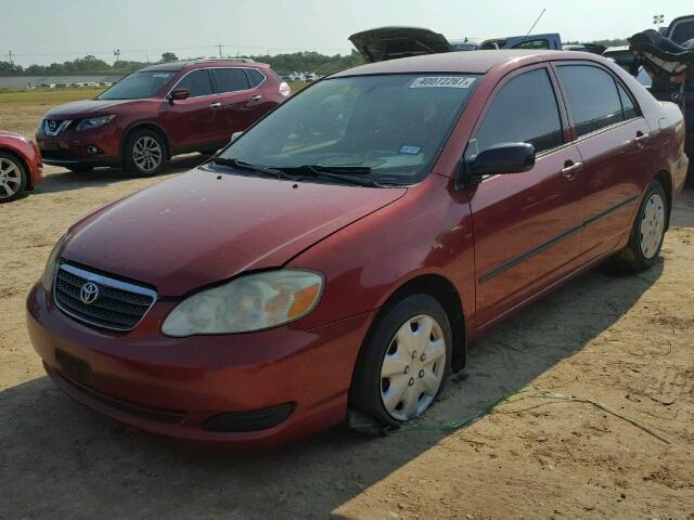 JTDBR32E960098706 - 2006 TOYOTA COROLLA RED photo 2