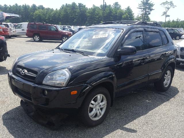 KM8JN72D36U318223 - 2006 HYUNDAI TUCSON GLS BLACK photo 2