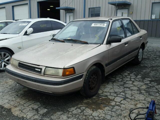 JM1BG2241P0589098 - 1993 MAZDA PROTEGE DX TAN photo 2