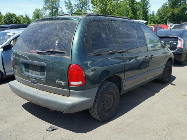2P4GP45R2WR681782 - 1998 PLYMOUTH VOYAGER SE GREEN photo 4