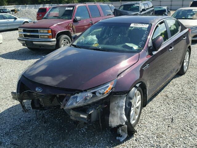 5XXGN4A78EG265533 - 2014 KIA OPTIMA EX PURPLE photo 2