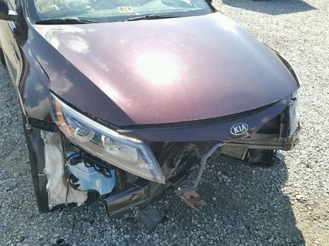 5XXGN4A78EG265533 - 2014 KIA OPTIMA EX PURPLE photo 9