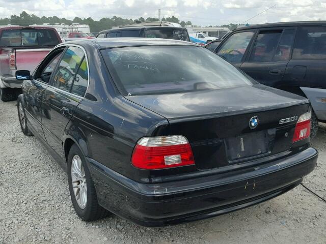 WBADT63452CH98443 - 2002 BMW 530 I AUTO BLACK photo 3