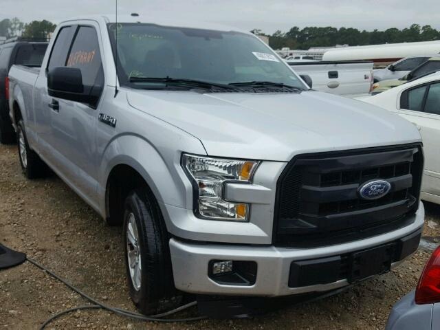 1FTEX1C80FKE36479 - 2015 FORD F150 SUPER SILVER photo 1