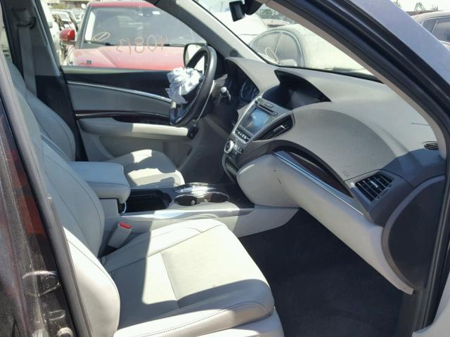 5FRYD4H99GB042274 - 2016 ACURA MDX ADVANC GRAY photo 5