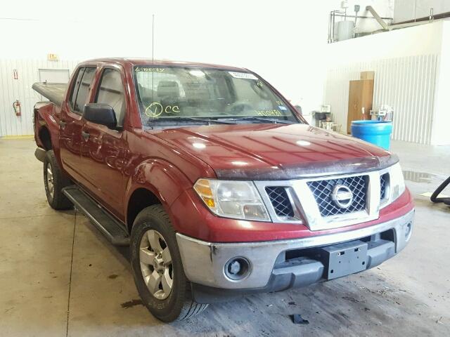 1N6AD0ER6AC400481 - 2010 NISSAN FRONTIER MAROON photo 1