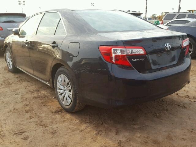 4T4BF1FK7CR239548 - 2012 TOYOTA CAMRY BASE BLACK photo 3