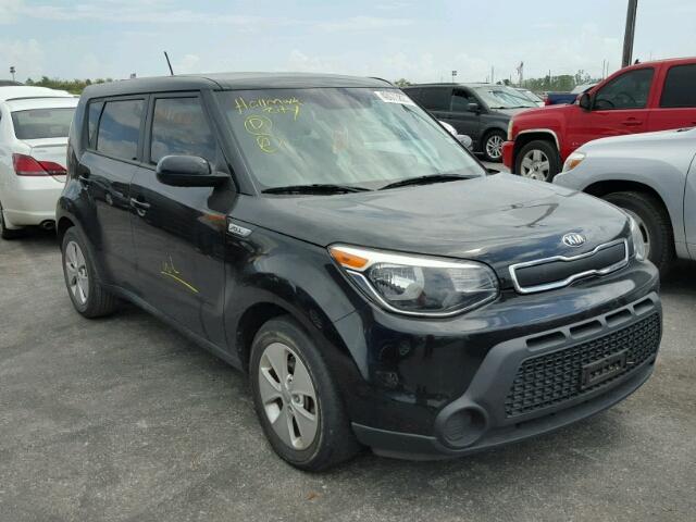 KNDJN2A28F7772750 - 2015 KIA SOUL BLACK photo 1